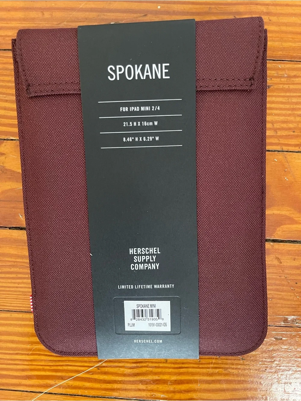 Herschel Supply Company Burgundy Tablet Sleeve